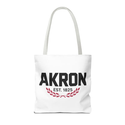 Akron Est. 1825 Tote Bag — City Pride Canvas Tote