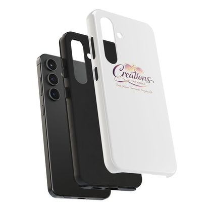 Creations by Donece Soft-Touch Tough Phone Case — Faith-Inspired Logo Protective Cover
