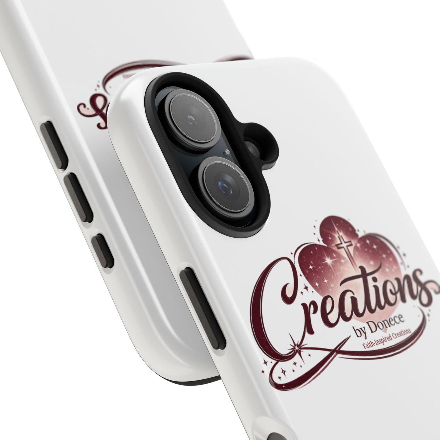 Tough Phone Case — "Creations by Donece" Logo Protective Phone Cover