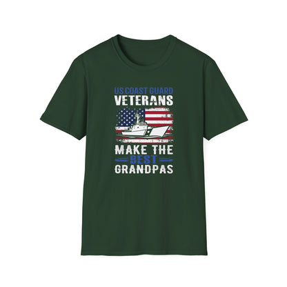US Coast Guard Veterans Make the Best Grandpas T-Shirt