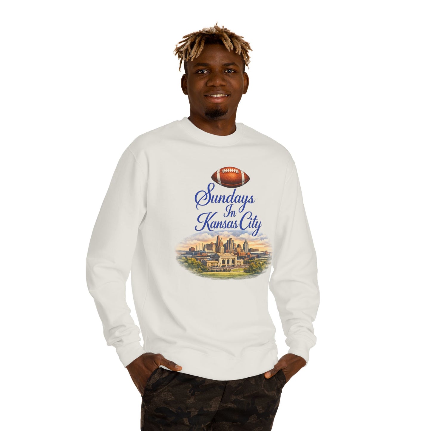 Sundays in Kansas City Sweatshirt — Vintage Skyline Football Crewneck