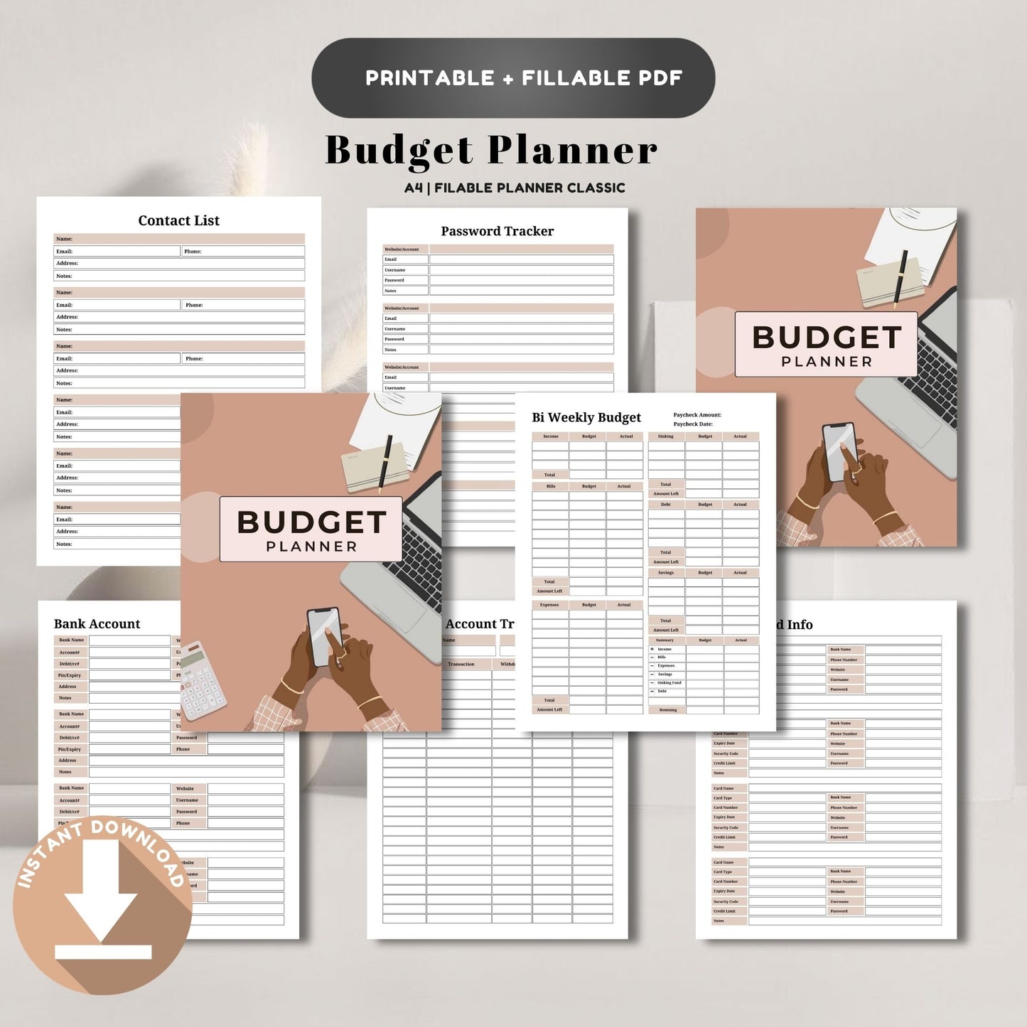 budget planner, expense tracker, money planner, finance tracker, monthly budget, savings planner, bill tracker, budget sheet, finance pdf, money tracker, printable budget, home budget, personal finance