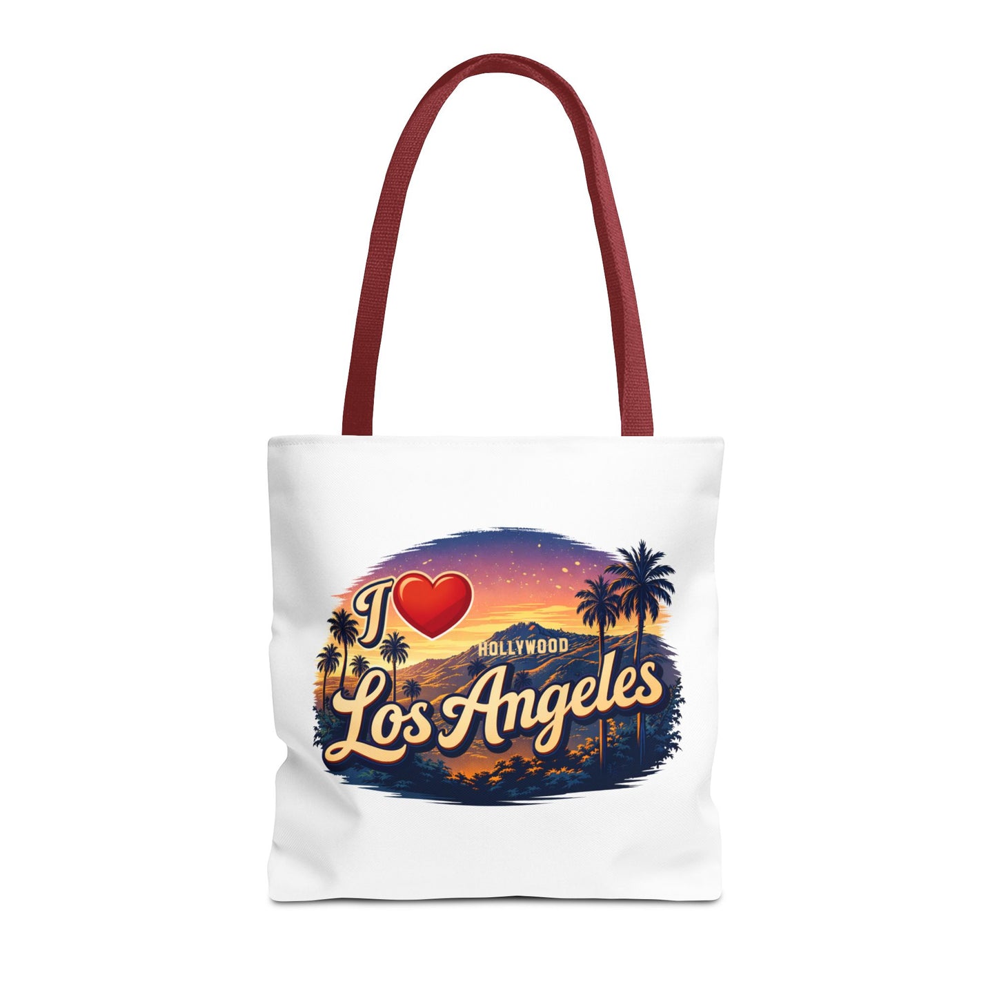 I  Los Angeles Tote Bag – Retro Sunset Hollywood Palm Tree Beach Souvenir