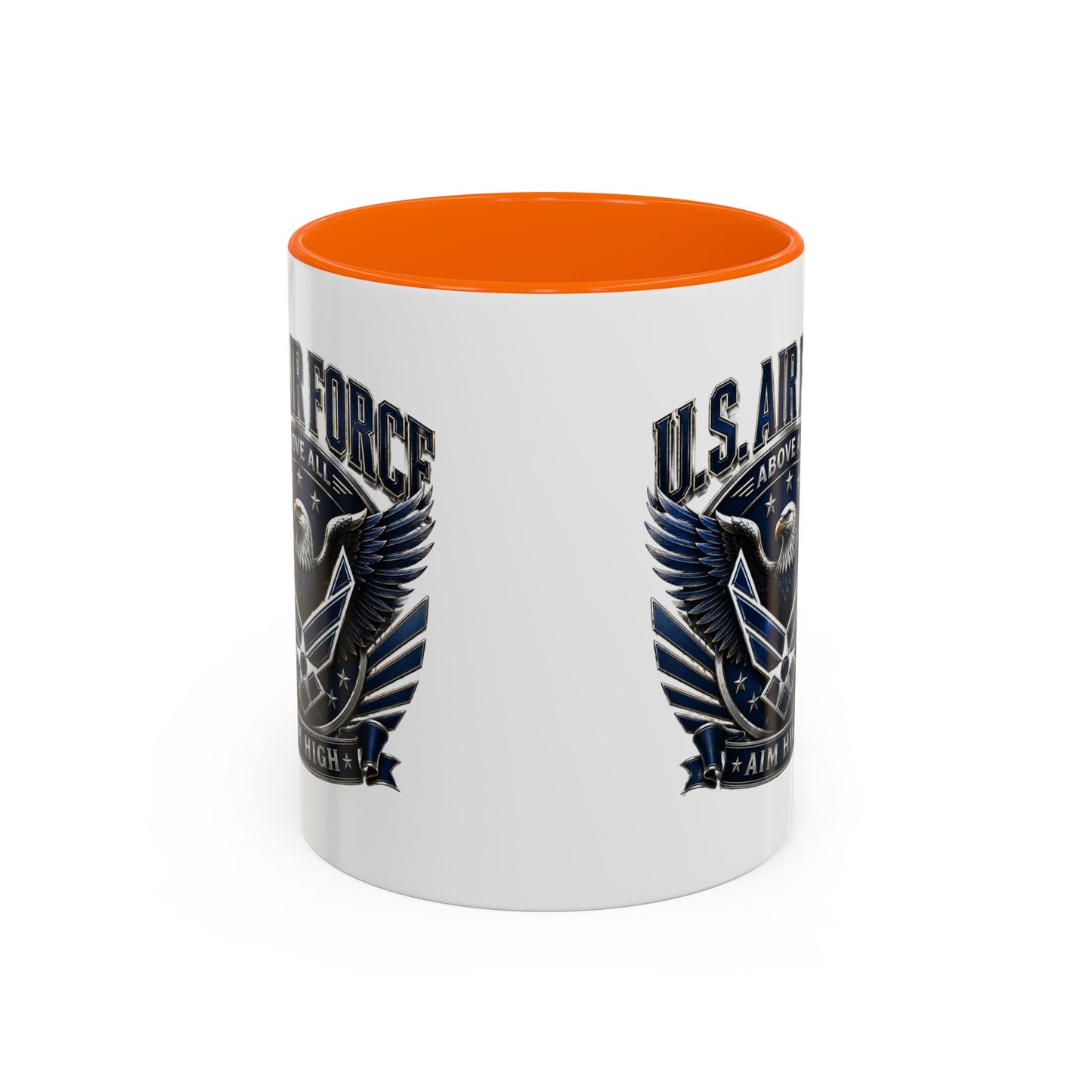 U.S. Air Force Eagle Coffee Mug – "Aim High" Accent Ceramic Mug (11/15oz)