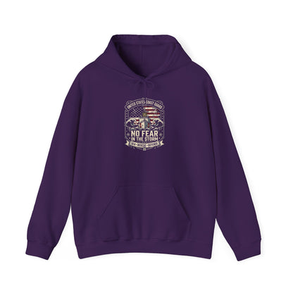 United States Coast Guard No Fear in the Storm Hoodie