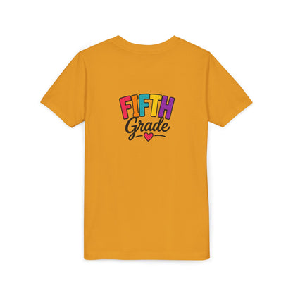 Fifth Grade Kids T‑Shirt – Colorful Back-to-School Tee with Heart