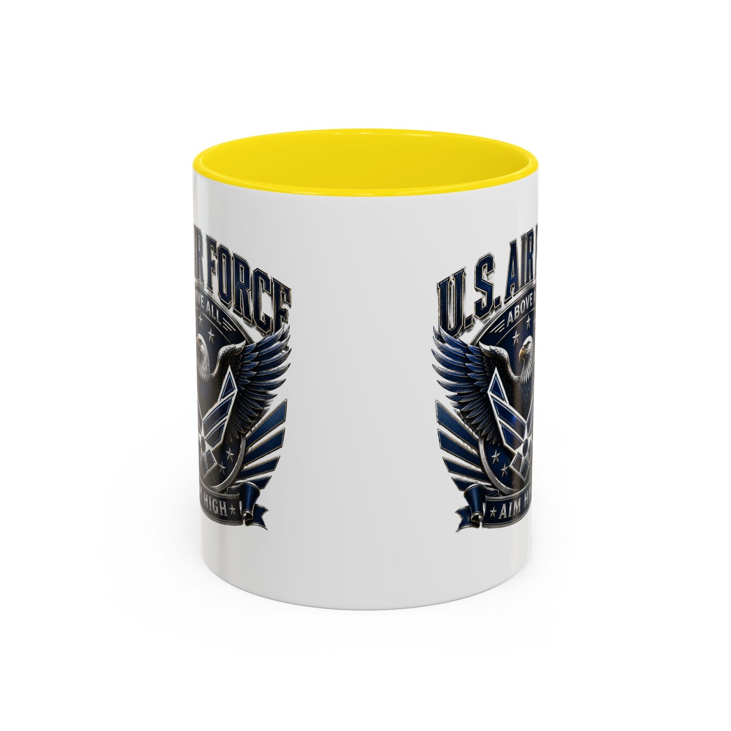 U.S. Air Force Eagle Coffee Mug – "Aim High" Accent Ceramic Mug (11/15oz)