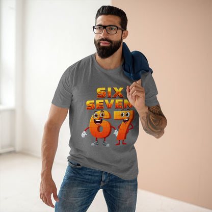Six Seven 67 Cartoon Tee – Funny Number Graphic T-Shirt
