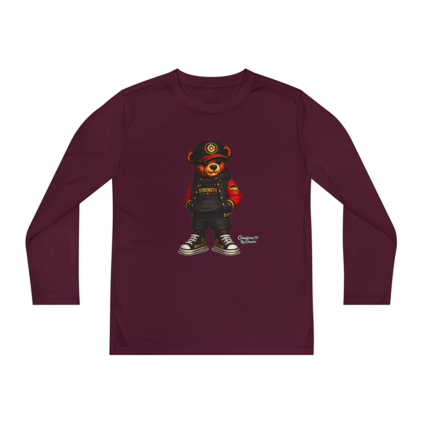 Youth Long Sleeve Tee — Urban Bear Graphic
