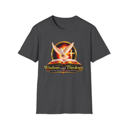 Wisdom and Theology T-Shirt — Dove, Bible & Cross Christian Tee