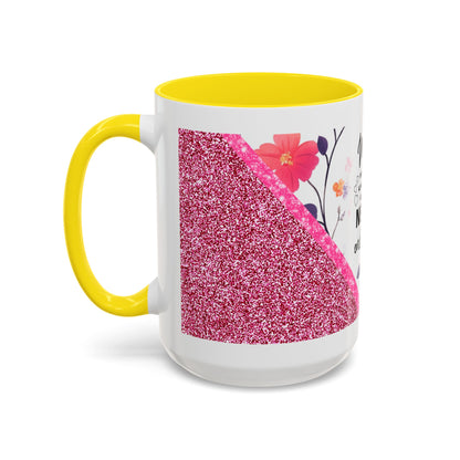 Mom Forever Coffee Mug — "Where Love Always Shines and Truly Never Ends" Floral Accent