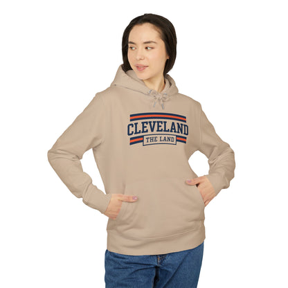 Cleveland "The Land" Hoodie — Retro Striped City Crewneck