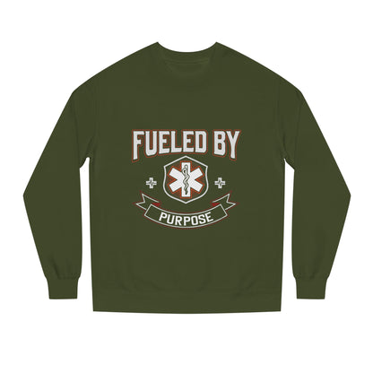 Fueled By Purpose Crewneck Sweatshirt — EMS Star of Life Nurse / Paramedic Gift