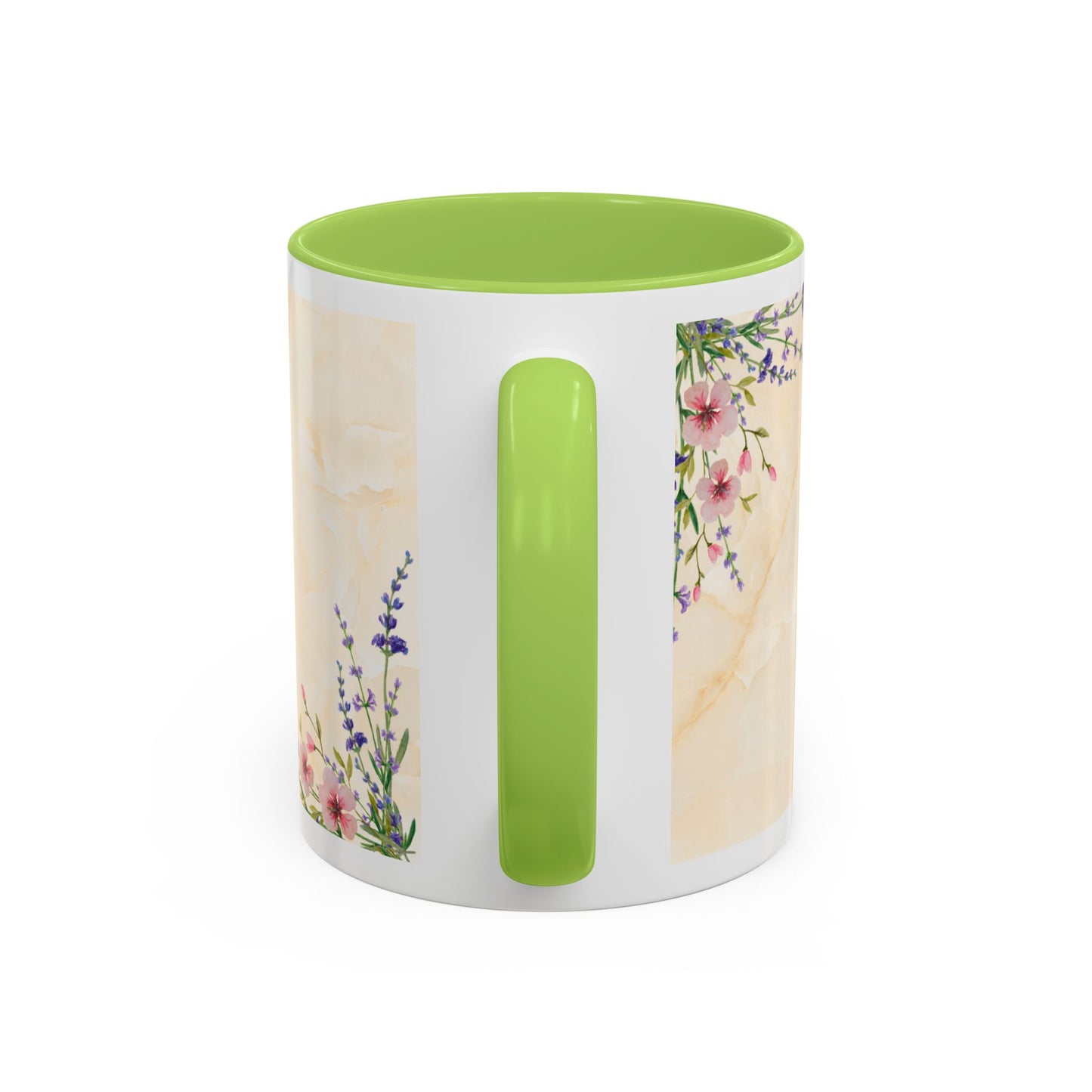 Mother Home Coffee Mug — Floral 'She Gave Us Love, She Gave Us Strength' Accent Mug