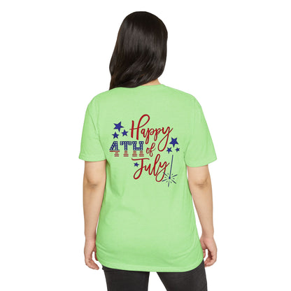 Happy 4th of July T‑Shirt — Patriotic Stars & Fireworks Tee