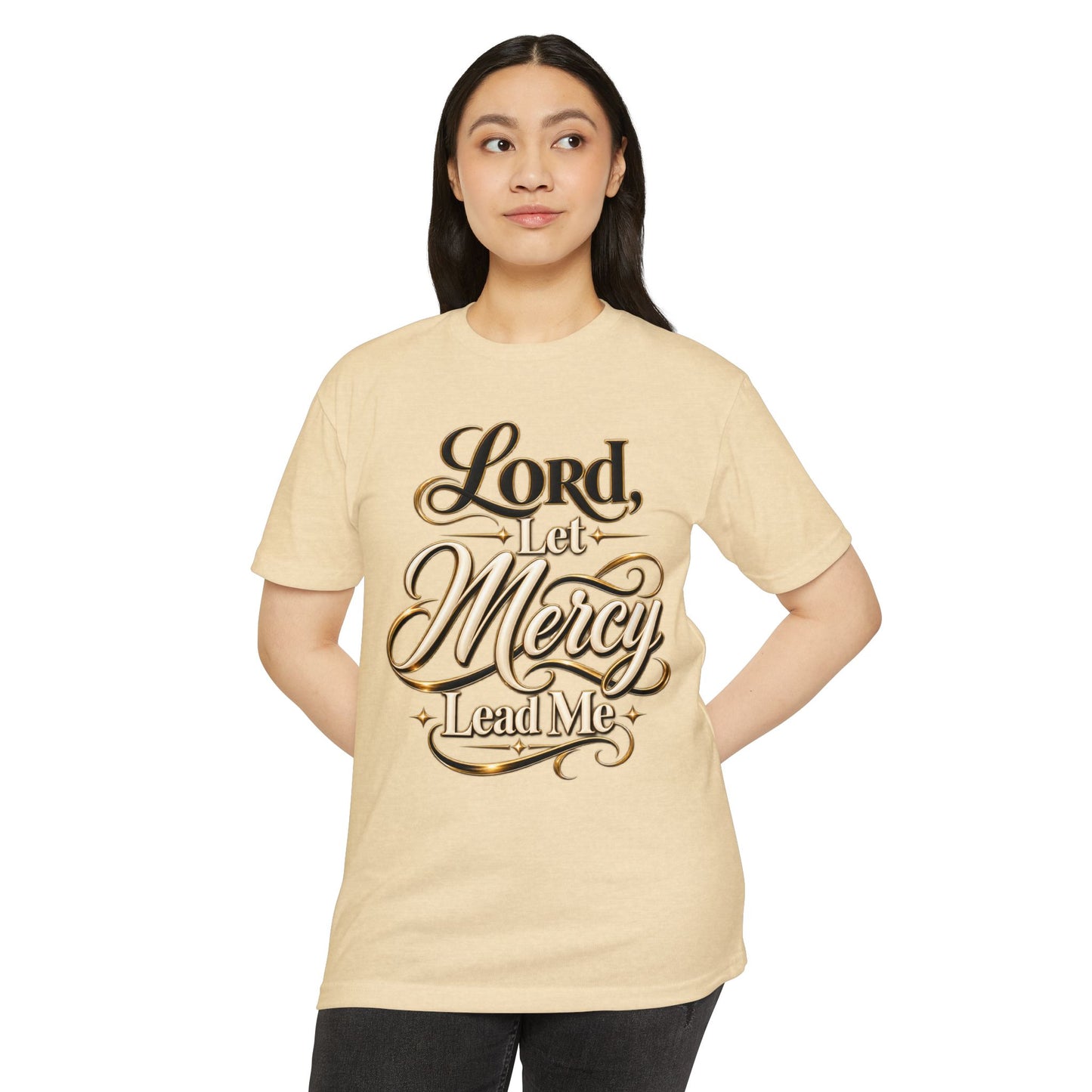 Religious T-Shirt — "Lord, Let Mercy Lead Me" Inspirational Christian Tee