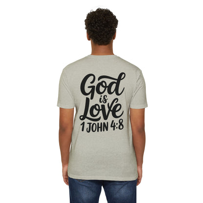 God Is Love T-Shirt - 1 John 4:8 Inspirational Christian Tee
