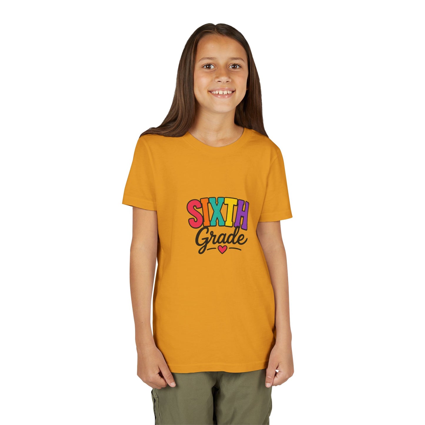 Sixth Grade Youth Tee – Colorful Back to School Shirt