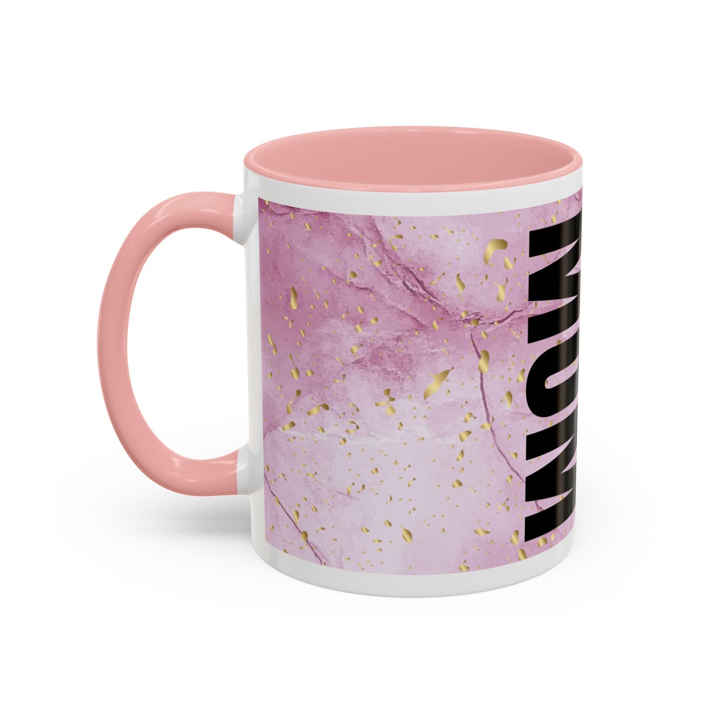 Mom Definition Accent Coffee Mug – Inspirational Pink Marble Mother’s Day Gift (11/15oz)