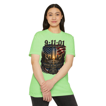 9/11 Memorial T-Shirt – "We Will Never Forget" Tribute Tee