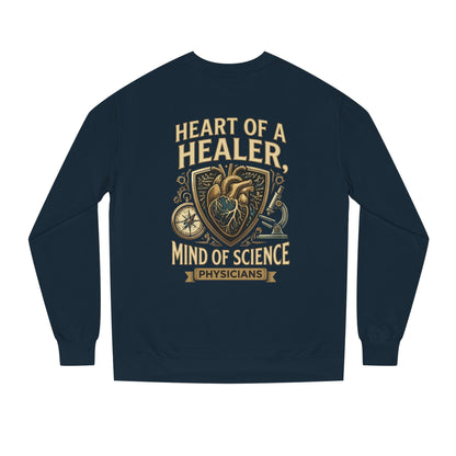 Physician Sweatshirt — "Heart of a Healer, Mind of Science" Medical Crewneck