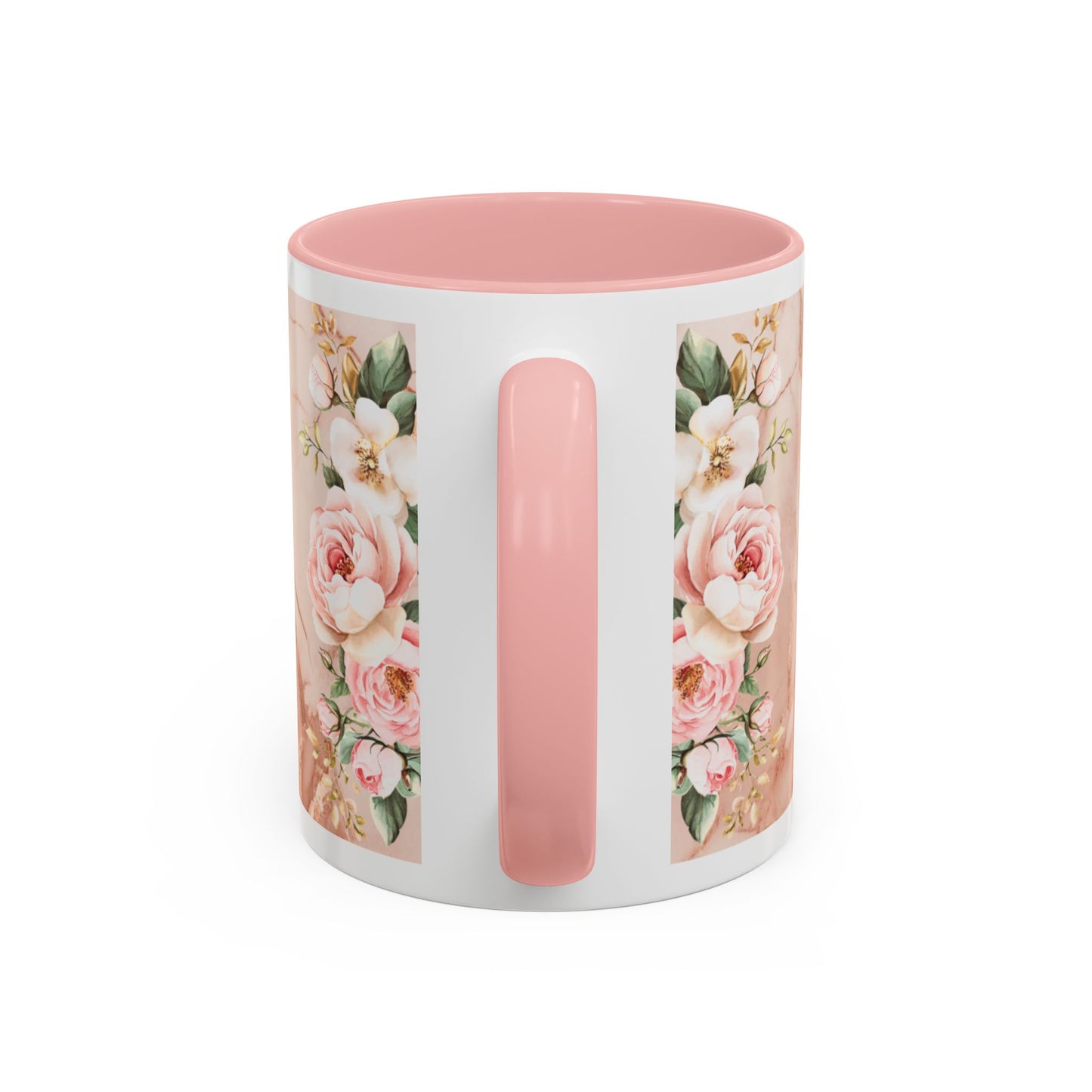 Mother's Heart Floral Accent Coffee Mug – “A Mother's Heart…Where Love Speaks the Loudest” (11/15oz)