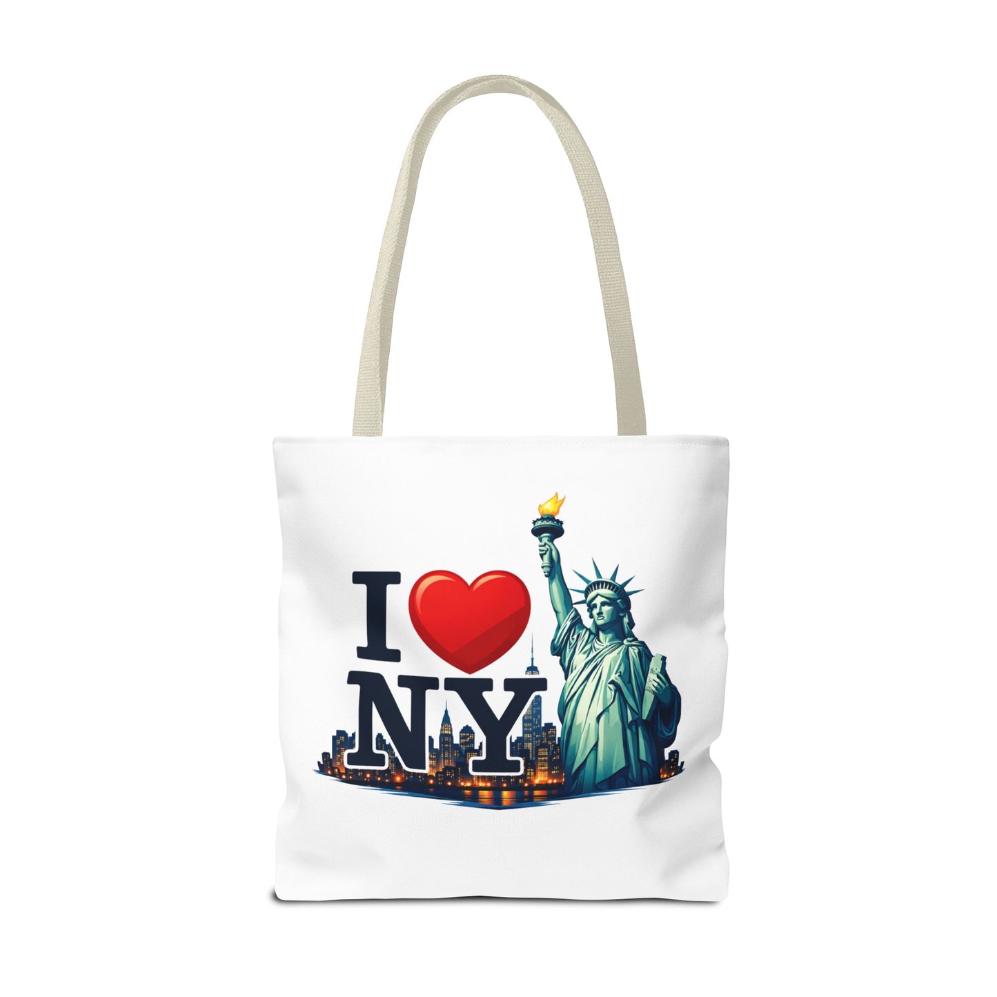 I  NY Statue of Liberty Tote Bag — New York City Souvenir Canvas Tote