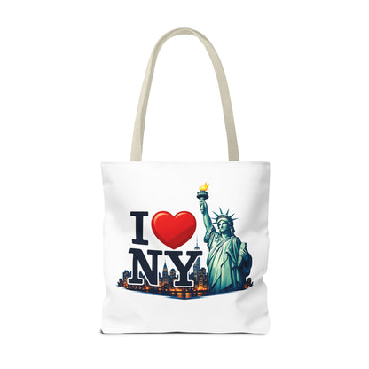 I  NY Statue of Liberty Tote Bag — New York City Souvenir Canvas Tote