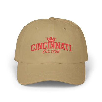Cincinnati Classic Dad Cap – Embroidered 'Cincinnati Est. 1788' Crown Hat