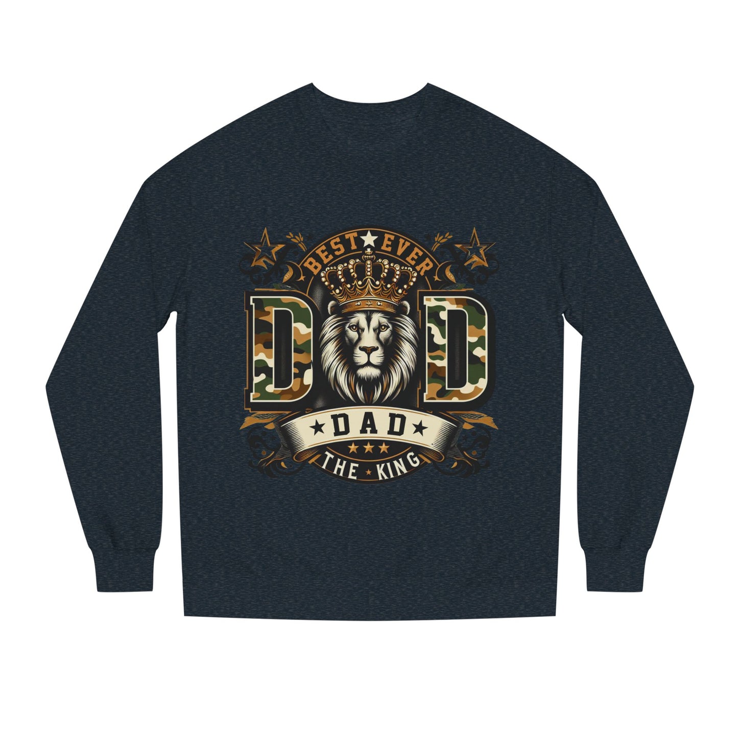 Dad The King Lion Sweatshirt – Best Ever DAD Camouflage Design