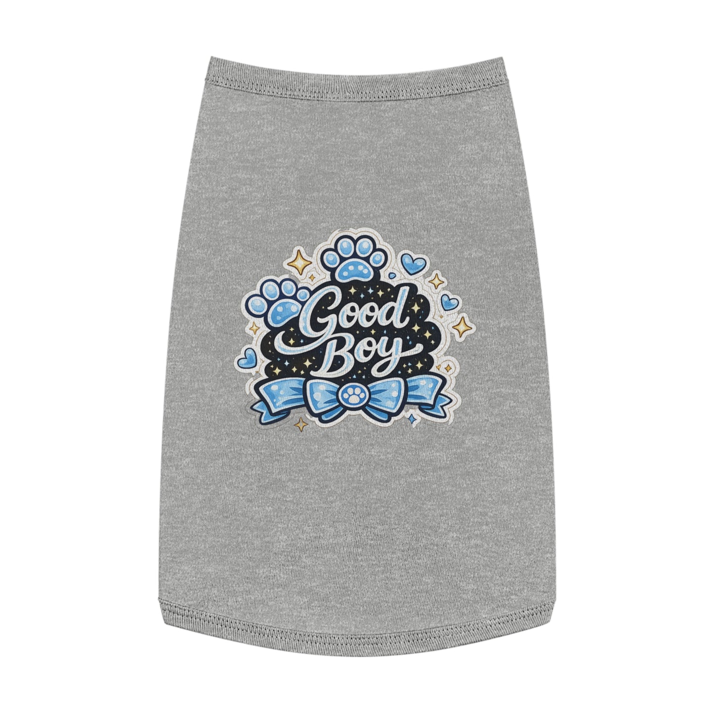 Good Boy Dog Tank Top — Cute Paw Print Pet Shirt