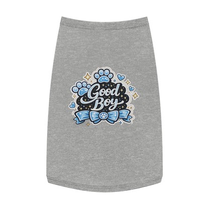 Good Boy Dog Tank Top — Cute Paw Print Pet Shirt
