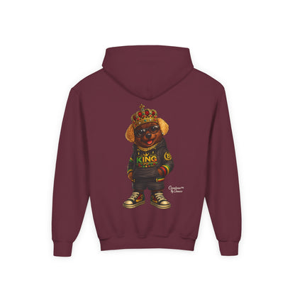Youth Hoodie – 'King' Bear Streetwear Pullover
