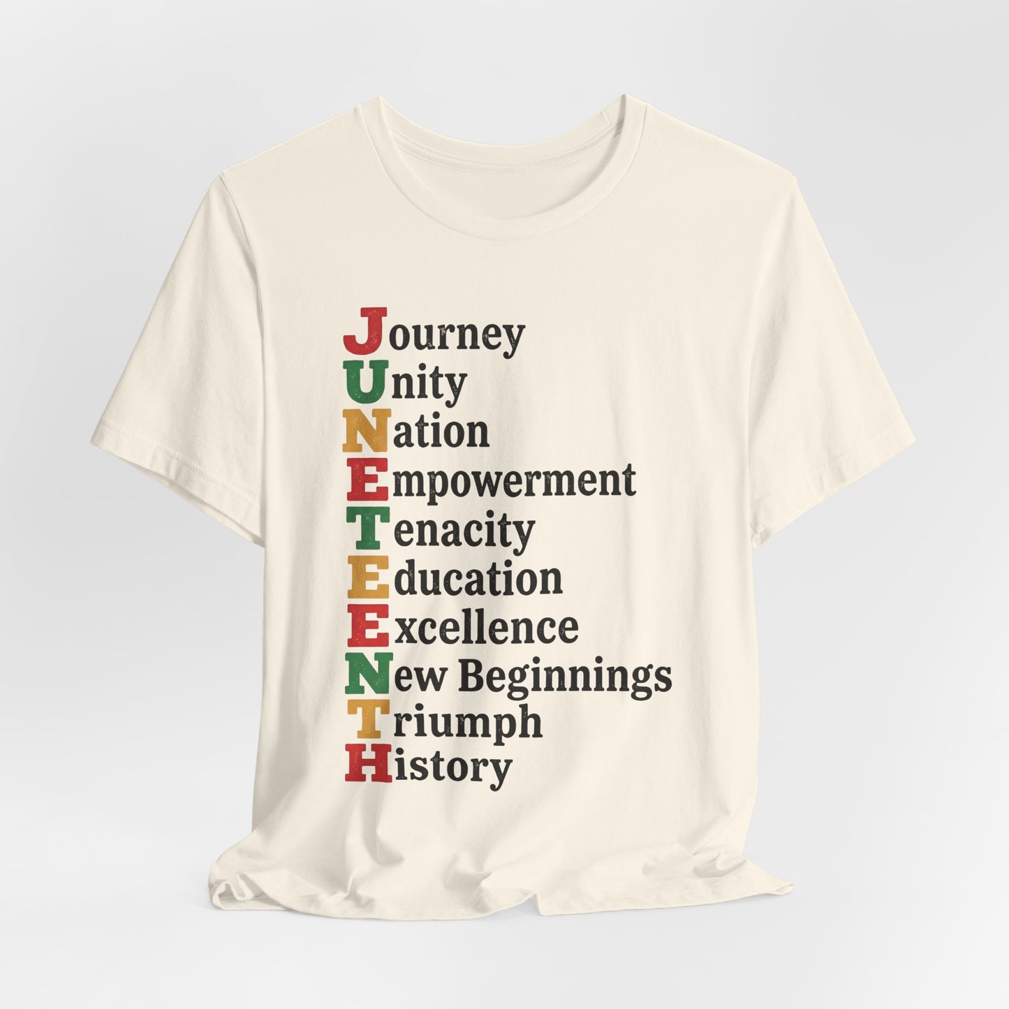 Juneteenth Acrostic T-Shirt — Journey, Unity, Empowerment Tee