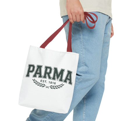 Parma Est. 1816 Tote Bag — Vintage Collegiate Canvas Tote