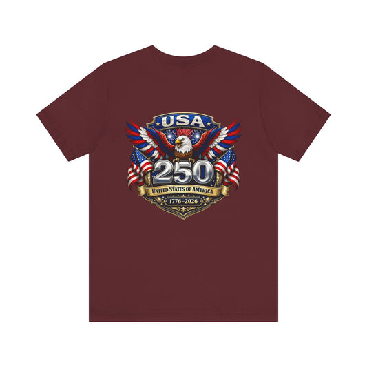 USA 250th Anniversary Eagle T-Shirt — 1776–2026 Patriotic Flag Tee
