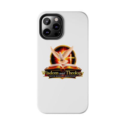 Wisdom and Theology Tough Phone Case — Christian Dove & Cross Design