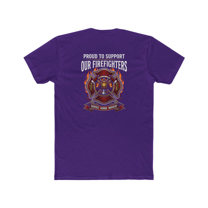 Firefighter Support T-Shirt — "Proud to Support Our Firefighters"