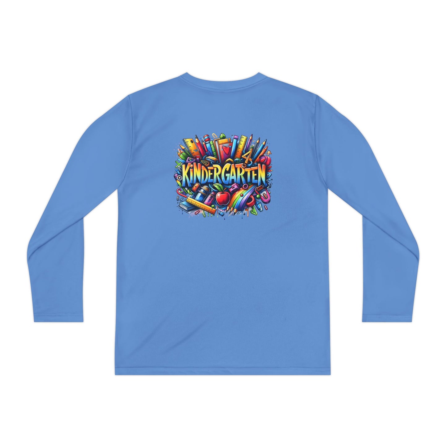 Kindergarten Crayons Youth Long Sleeve Tee