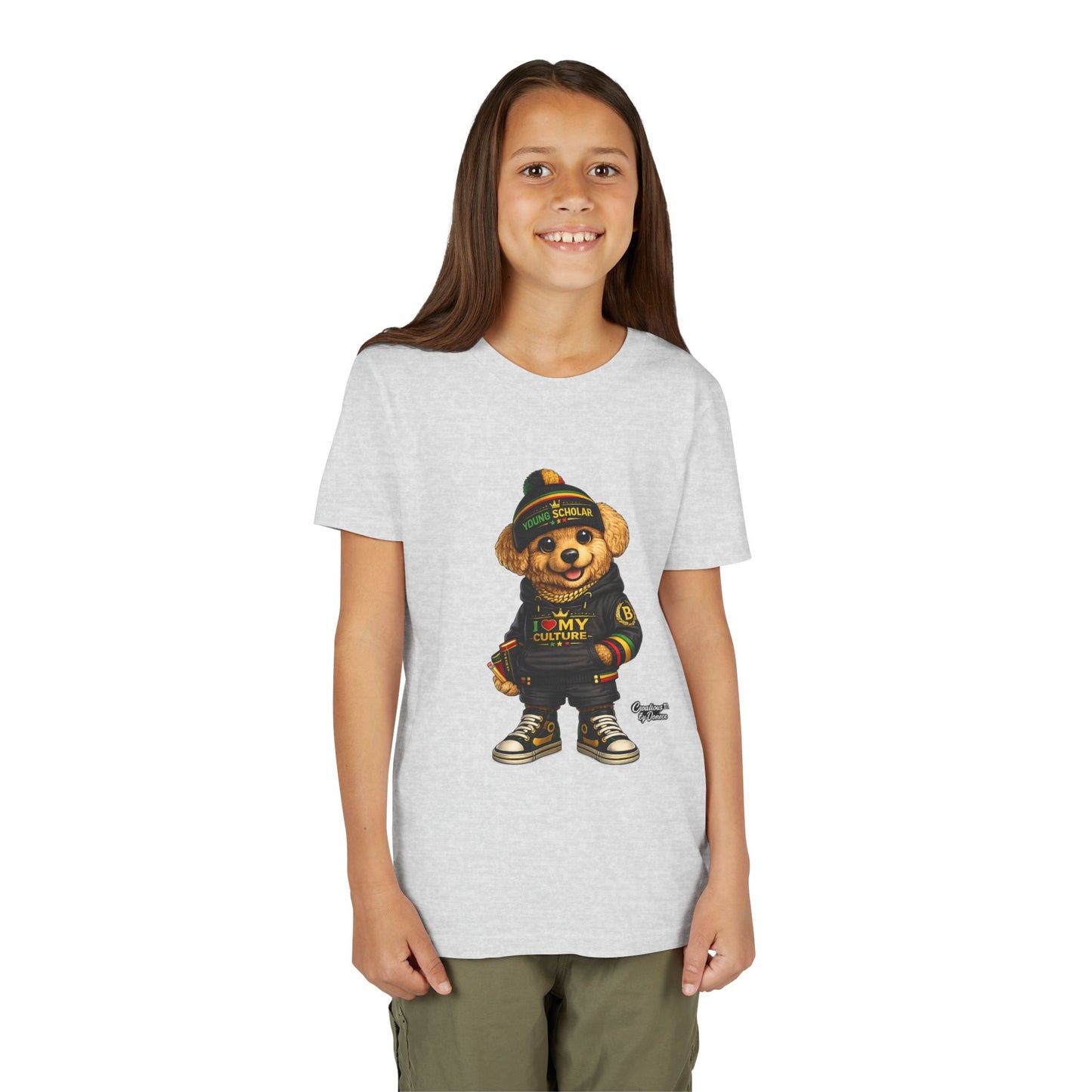 Youth Bear Graphic Tee – "I Love My Culture" Urban Streetwear