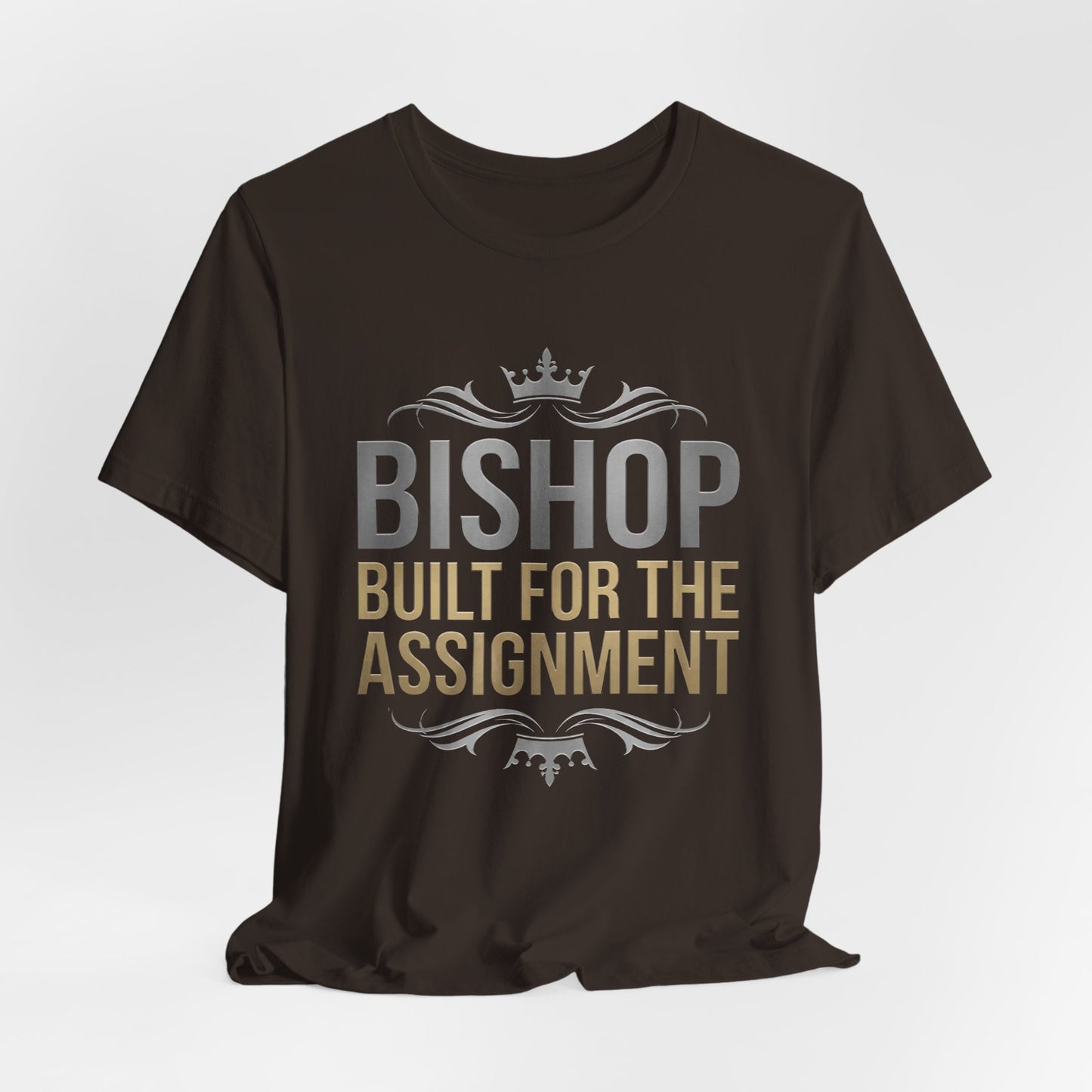 Bishop "Built for the Assignment" T-Shirt — Inspirational Church Leadership Tee