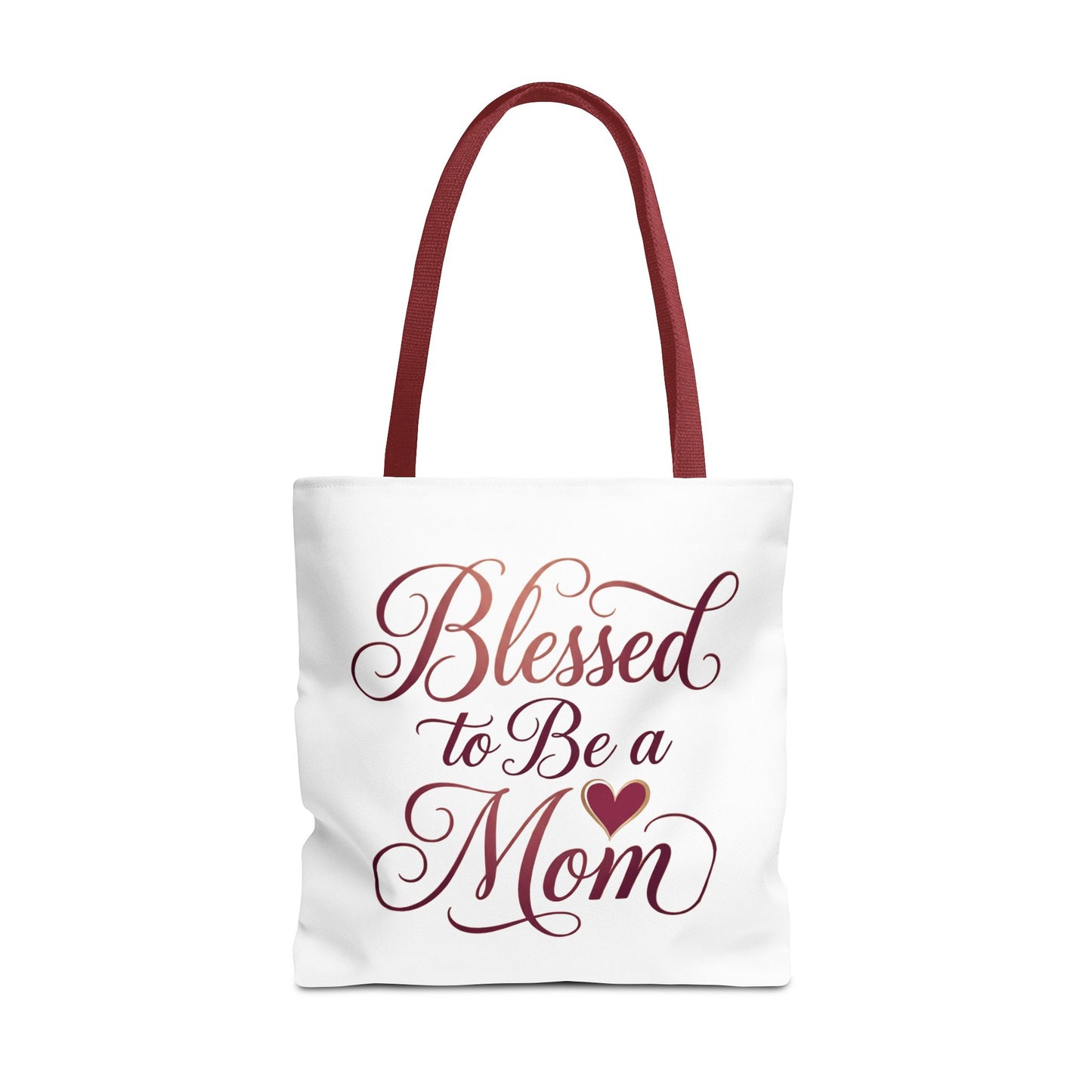 Blessed to Be a Mom Tote Bag – Mother's Day Floral Script Gift