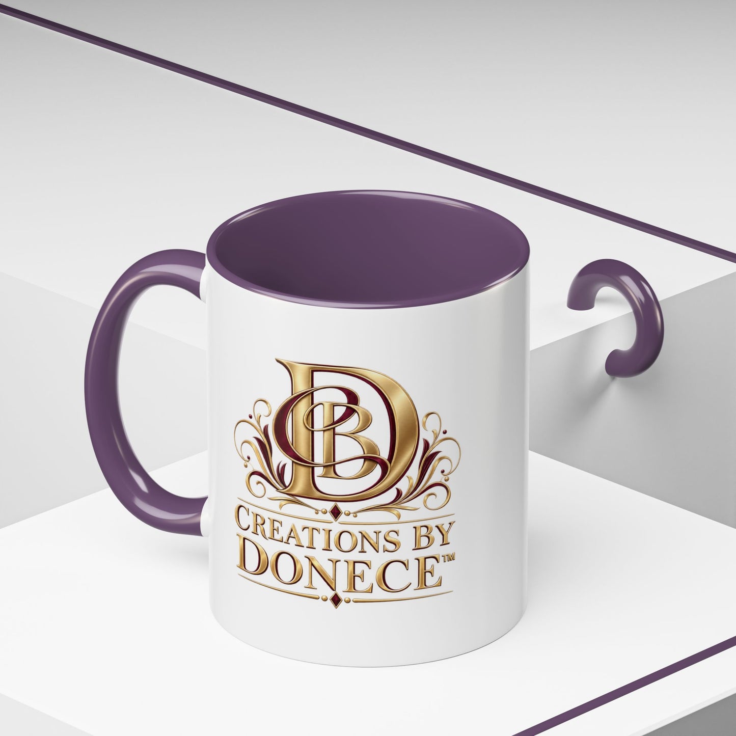 Creations by Donece Logo Accent Coffee Mug (11/15oz)