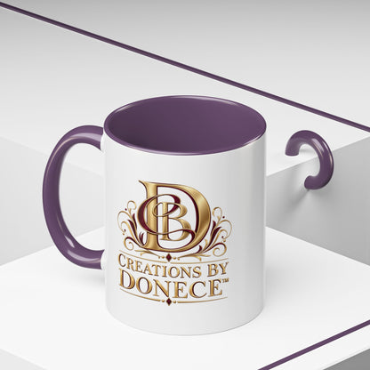Creations by Donece Logo Accent Coffee Mug (11/15oz)