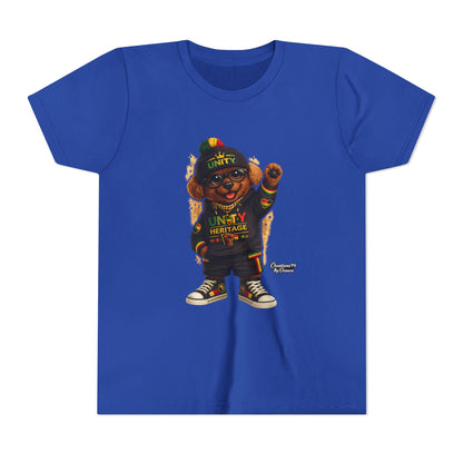 Kids Unity Heritage Tee — Youth Short Sleeve Shirt with 'Unity' Design