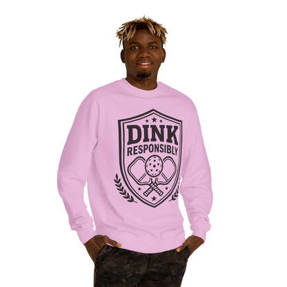 Pickleball Sweatshirt — “Dink Responsibly” Crewneck