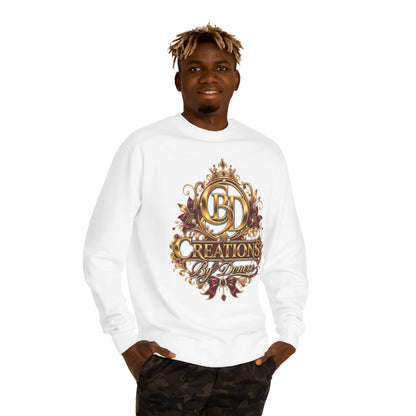 Crewneck Sweatshirt — 'CB Creations by Donna' Ornate Gold Emblem