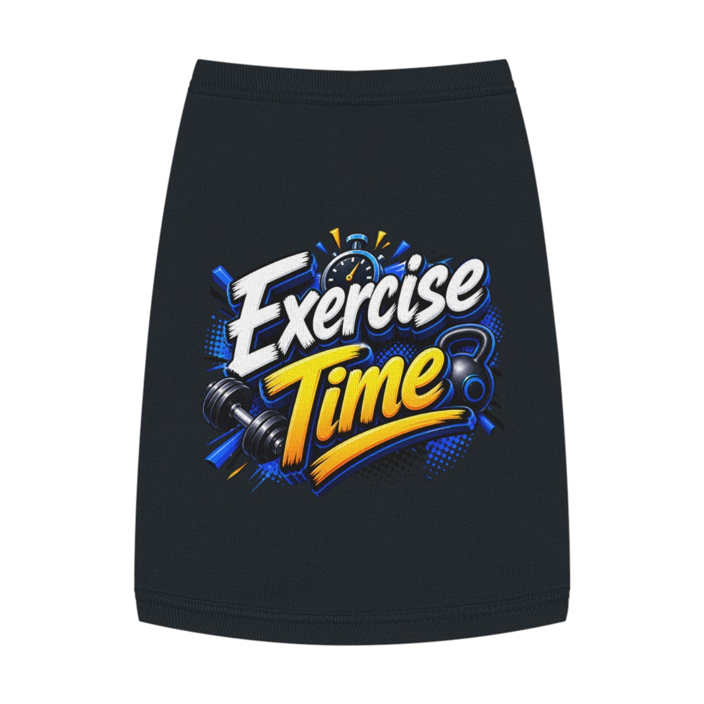 Exercise Time Pet Tank Top — Funny Workout Dog Shirt