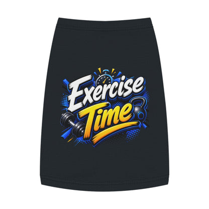 Exercise Time Pet Tank Top — Funny Workout Dog Shirt
