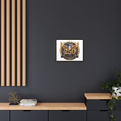 250th United States Anniversary Framed Canvas Print